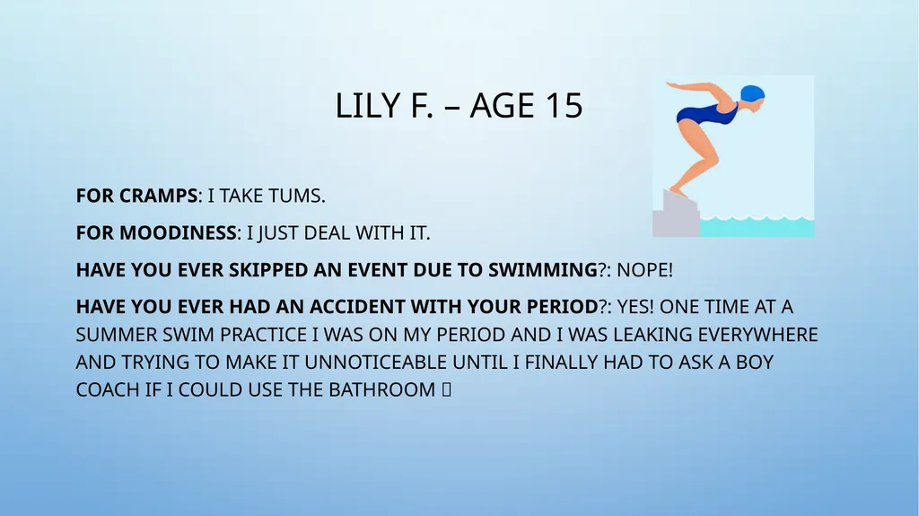 JUST KEEP SWIMMING UNDERSTANDING PERIODS AS A - slide 16 of 24