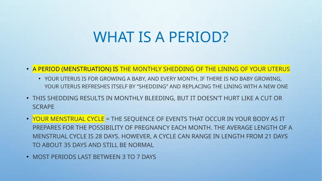 JUST KEEP SWIMMING UNDERSTANDING PERIODS AS A - slide 2 of 24