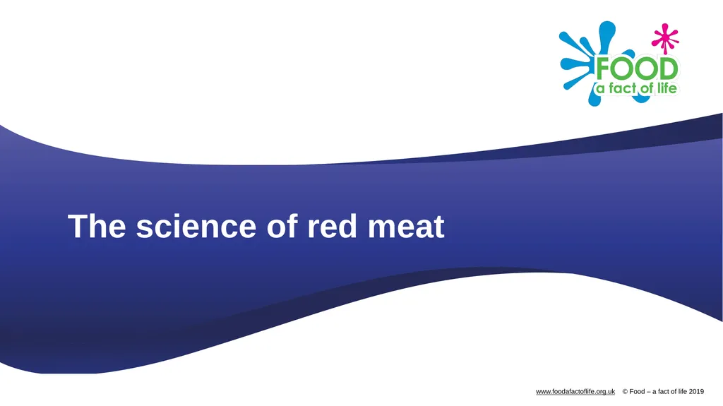 The science of red meat What happens when meat is - slide 1 of 13