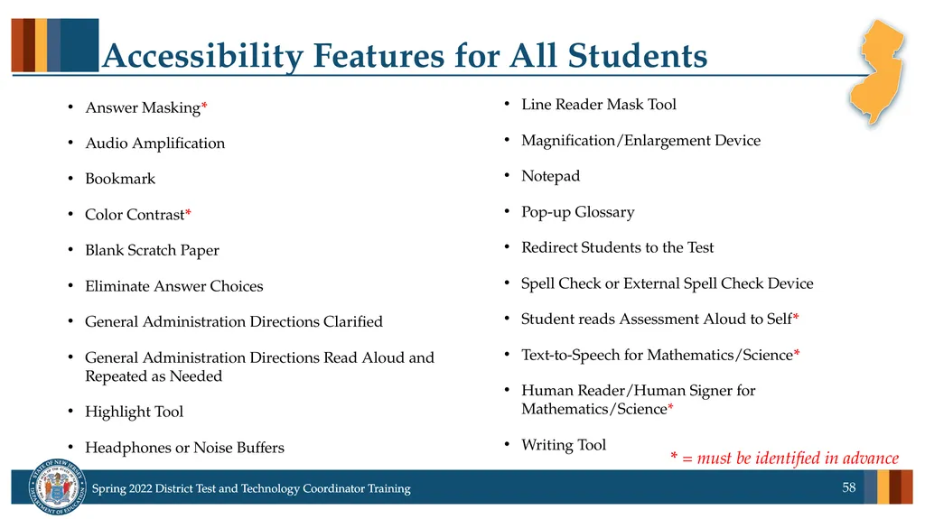 Spring 2022 District Test Coordinator and District - slide 58 of 119