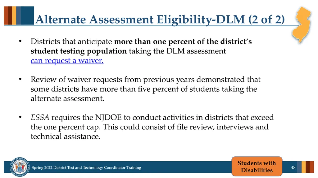 Spring 2022 District Test Coordinator and District - slide 48 of 119