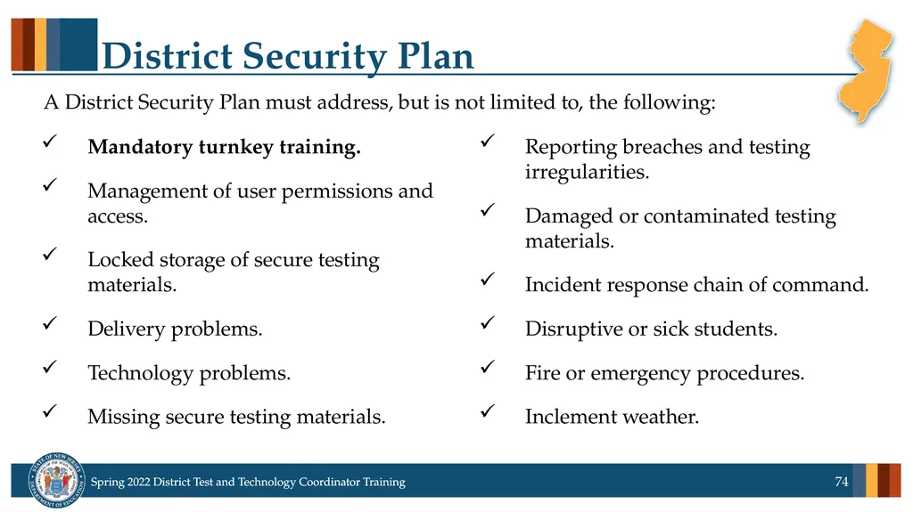 Spring 2022 District Test Coordinator and District - slide 74 of 119