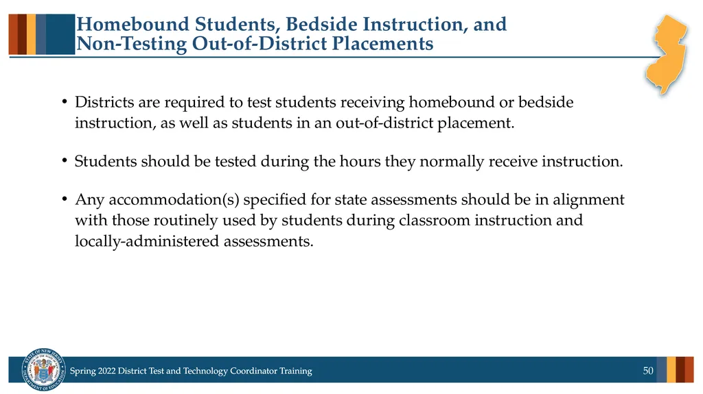 Spring 2022 District Test Coordinator and District - slide 50 of 119
