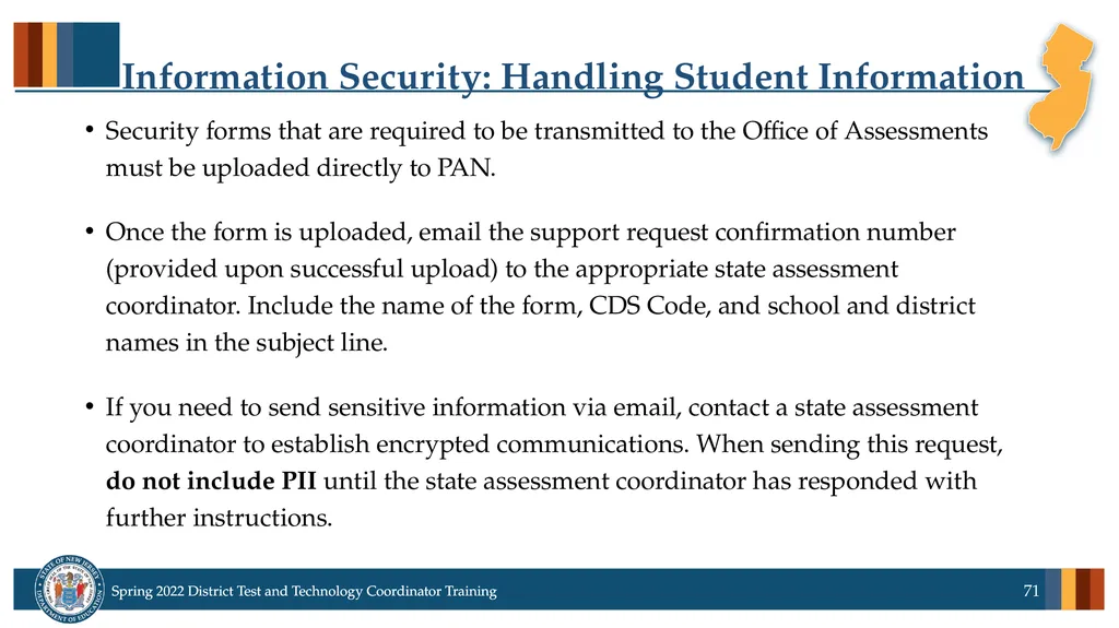 Spring 2022 District Test Coordinator and District - slide 71 of 119