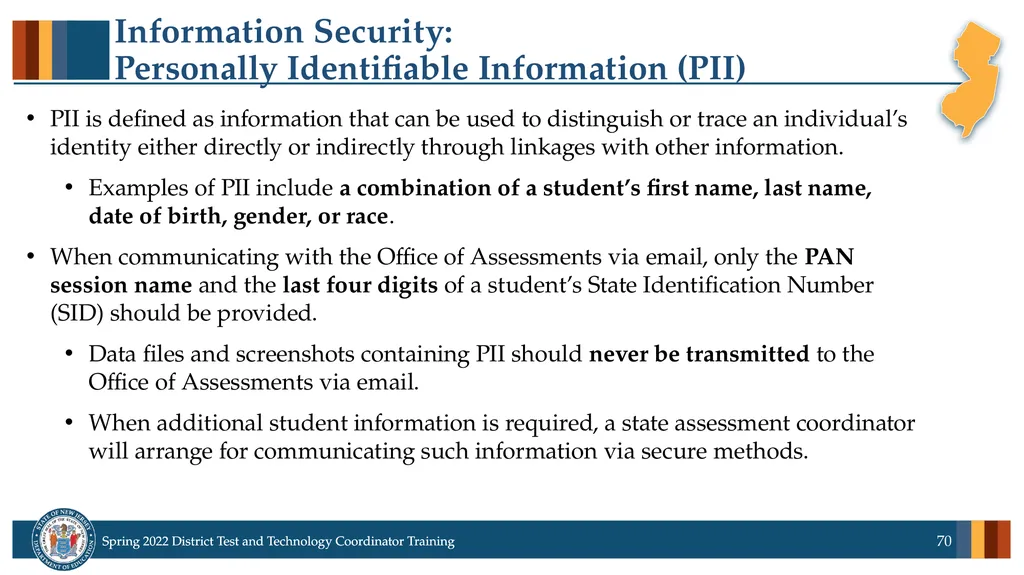 Spring 2022 District Test Coordinator and District - slide 70 of 119