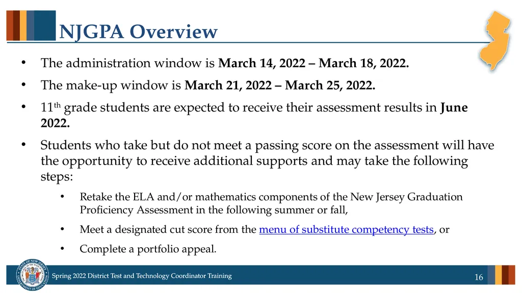 Spring 2022 District Test Coordinator and District - slide 16 of 119