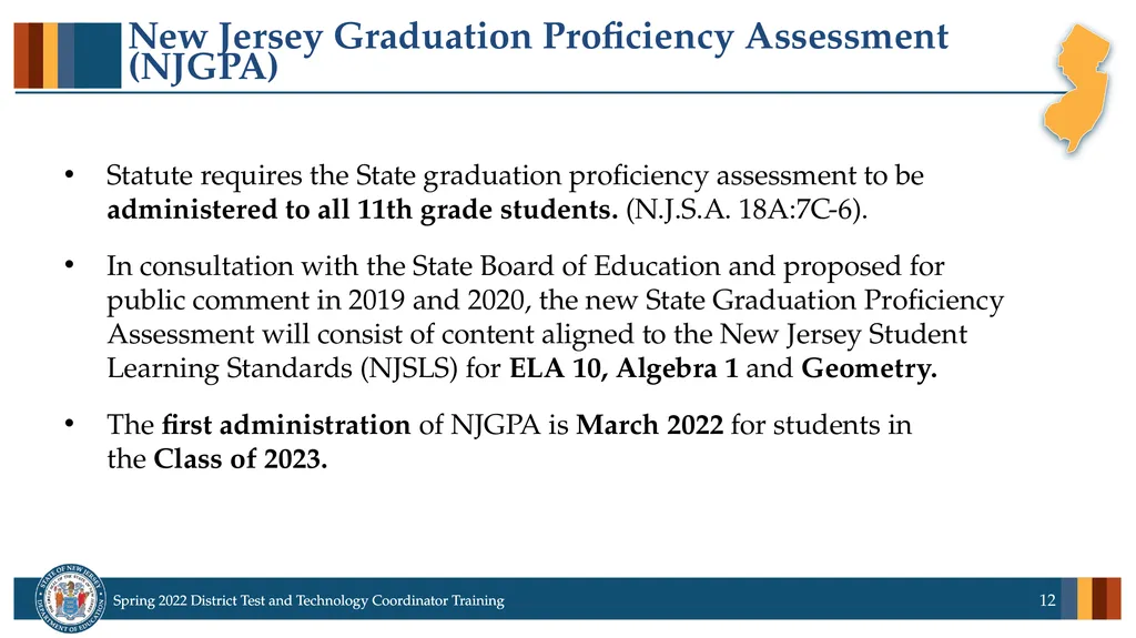 Spring 2022 District Test Coordinator and District - slide 12 of 119