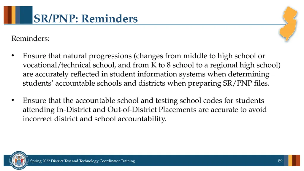 Spring 2022 District Test Coordinator and District - slide 89 of 119