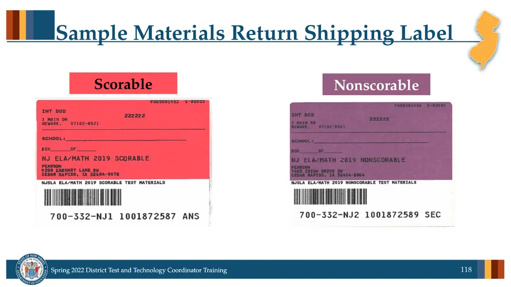Spring 2022 District Test Coordinator and District - slide 118 of 119
