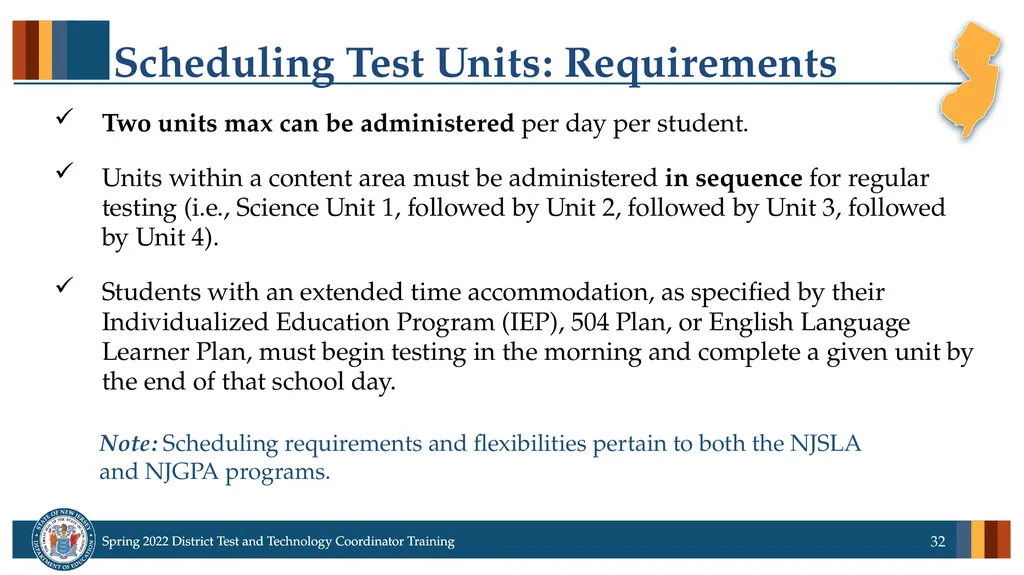 Spring 2022 District Test Coordinator and District - slide 32 of 119