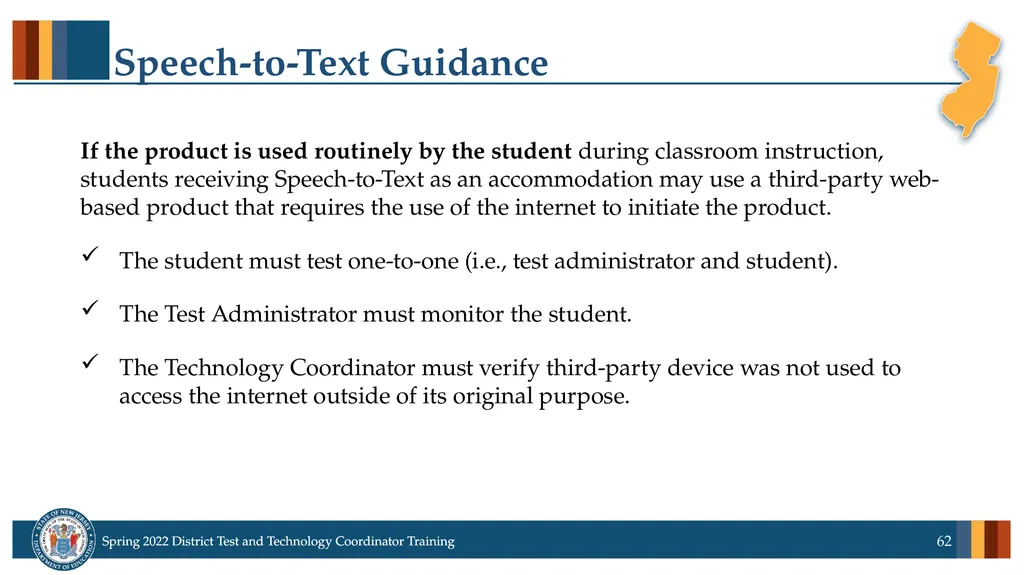 Spring 2022 District Test Coordinator and District - slide 62 of 119