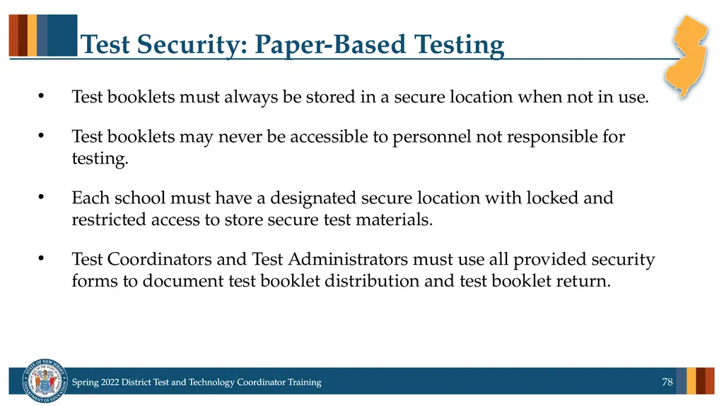 Spring 2022 District Test Coordinator and District - slide 78 of 119