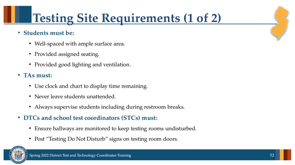 Spring 2022 District Test Coordinator and District - slide 52 of 119