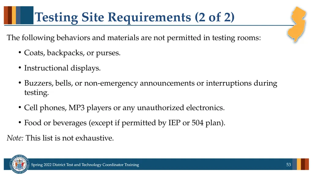 Spring 2022 District Test Coordinator and District - slide 53 of 119