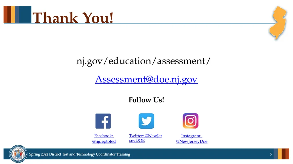 Spring 2022 District Test Coordinator and District - slide 7 of 119