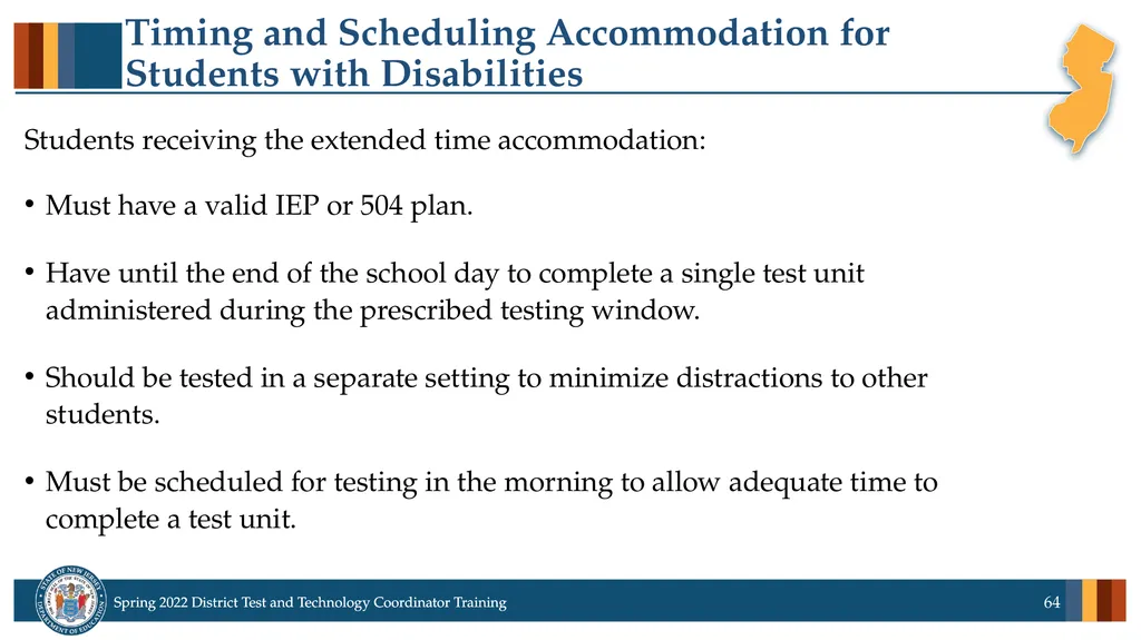 Spring 2022 District Test Coordinator and District - slide 64 of 119