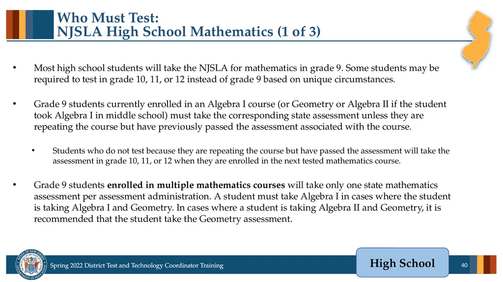 Spring 2022 District Test Coordinator and District - slide 40 of 119