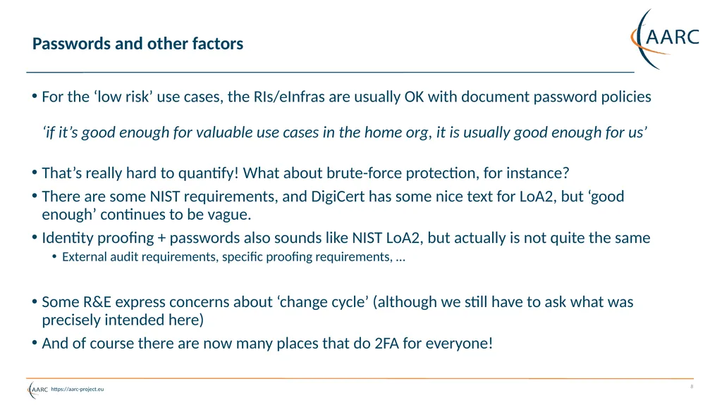 David Groep EUGridPMA 36 Bratislava meeting - slide 8 of 18
