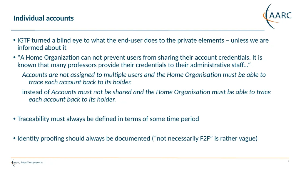 David Groep EUGridPMA 36 Bratislava meeting - slide 7 of 18