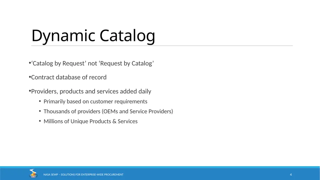 NASA SEWP Solutions for Enterprise-Wide - slide 4 of 17