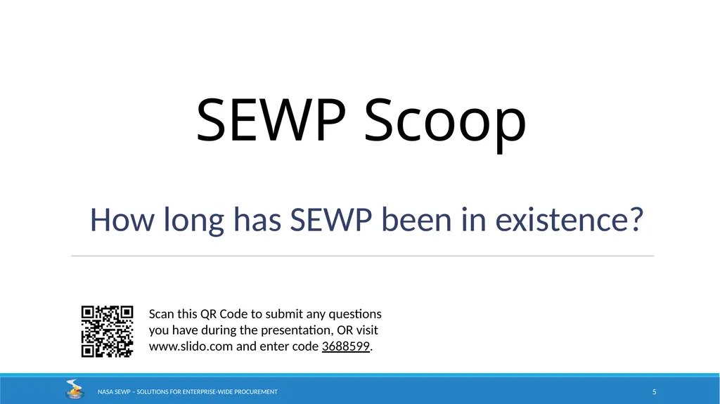 NASA SEWP Solutions for Enterprise-Wide - slide 5 of 17