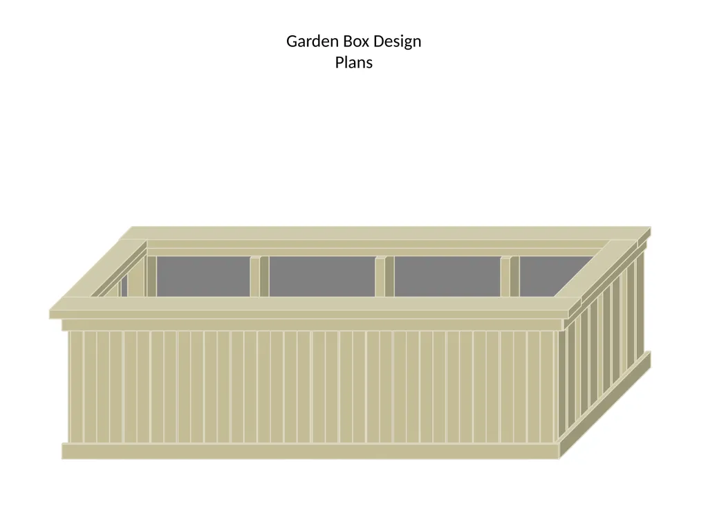 Garden Box Design Plans Garden Box Materials List - slide 1 of 11