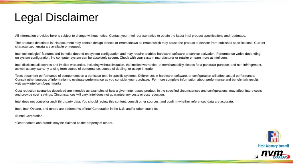 Client NVMeTM SSD Objectives and Opportunities - slide 14 of 25