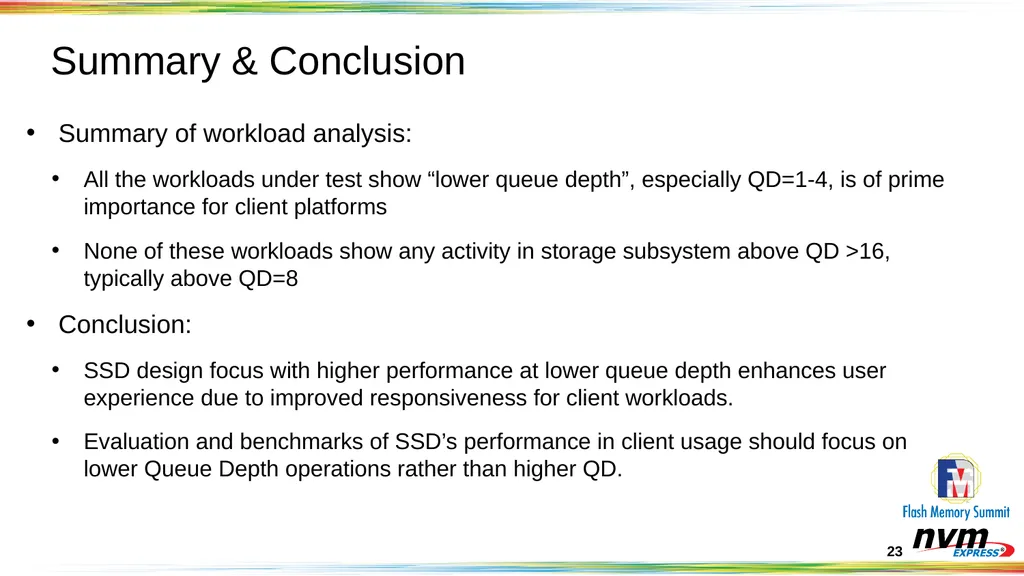 Client NVMeTM SSD Objectives and Opportunities - slide 23 of 25
