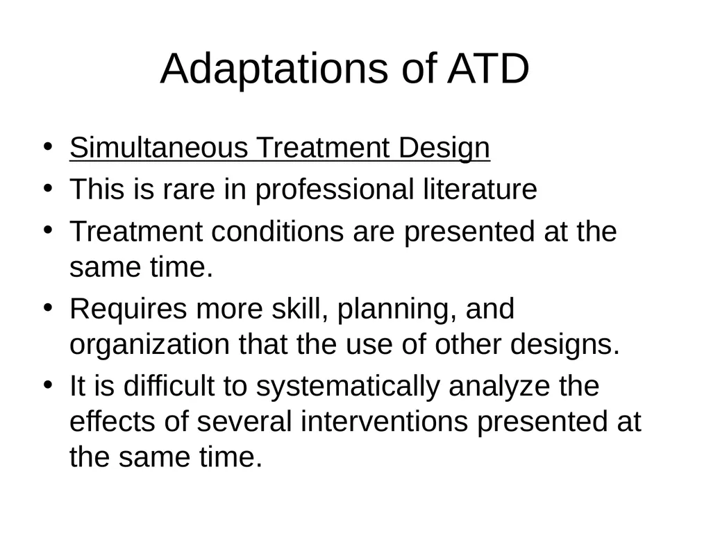 Chapter 9 Overview of Alternating Treatments - slide 15 of 16