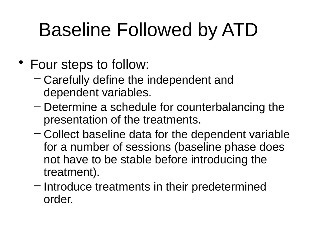 Chapter 9 Overview of Alternating Treatments - slide 7 of 16