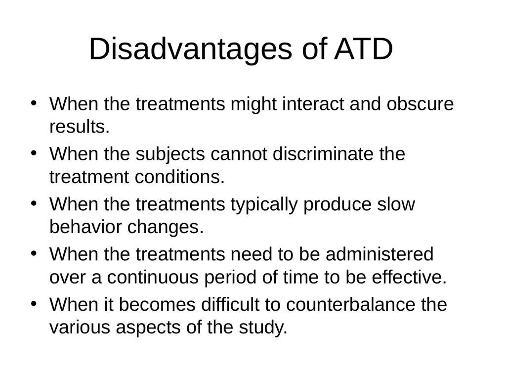 Chapter 9 Overview of Alternating Treatments - slide 14 of 16