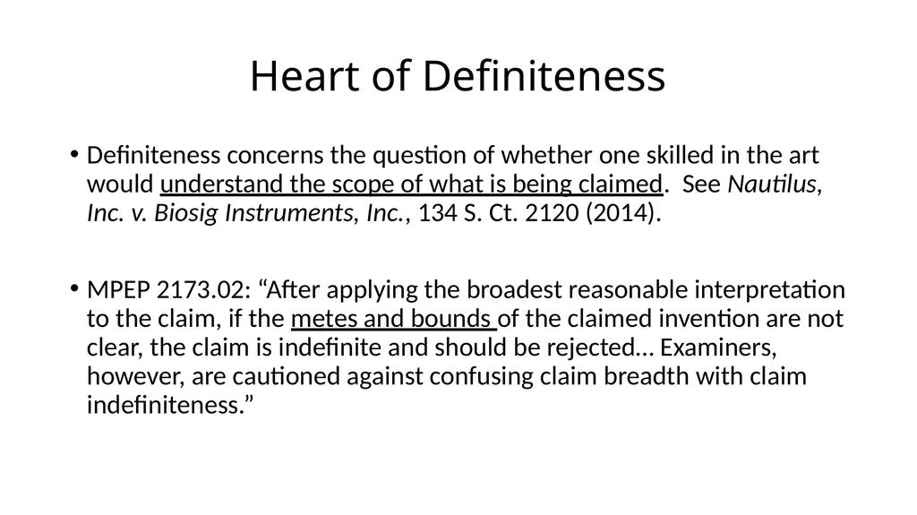 Improving Prosecution Quality 35 U.S.C. 112 (b) A - slide 2 of 9