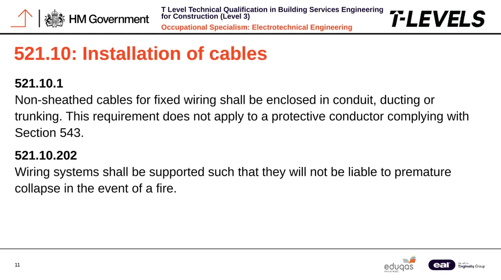 Occupational Specialism: Electrotechnical - slide 11 of 43