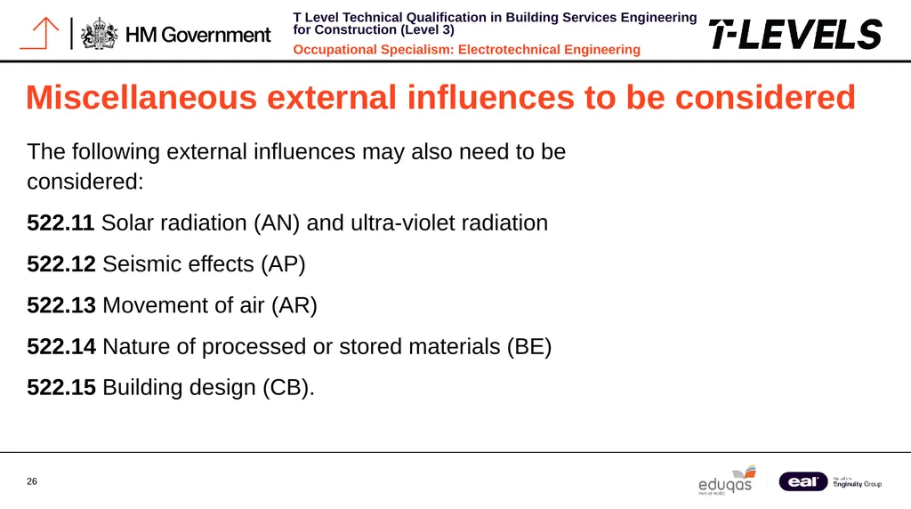 Occupational Specialism: Electrotechnical - slide 26 of 43
