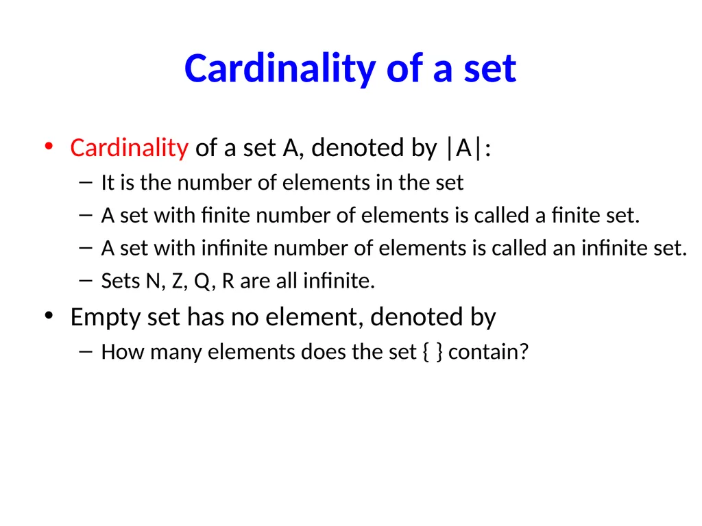 Set Theory – Part I Chapter 3.1, 3.2, 3.3 - slide 21 of 58