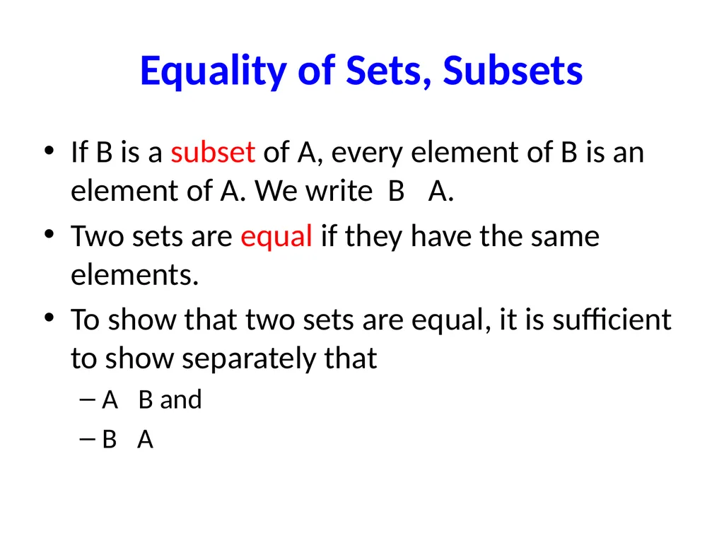 Set Theory – Part I Chapter 3.1, 3.2, 3.3 - slide 18 of 58