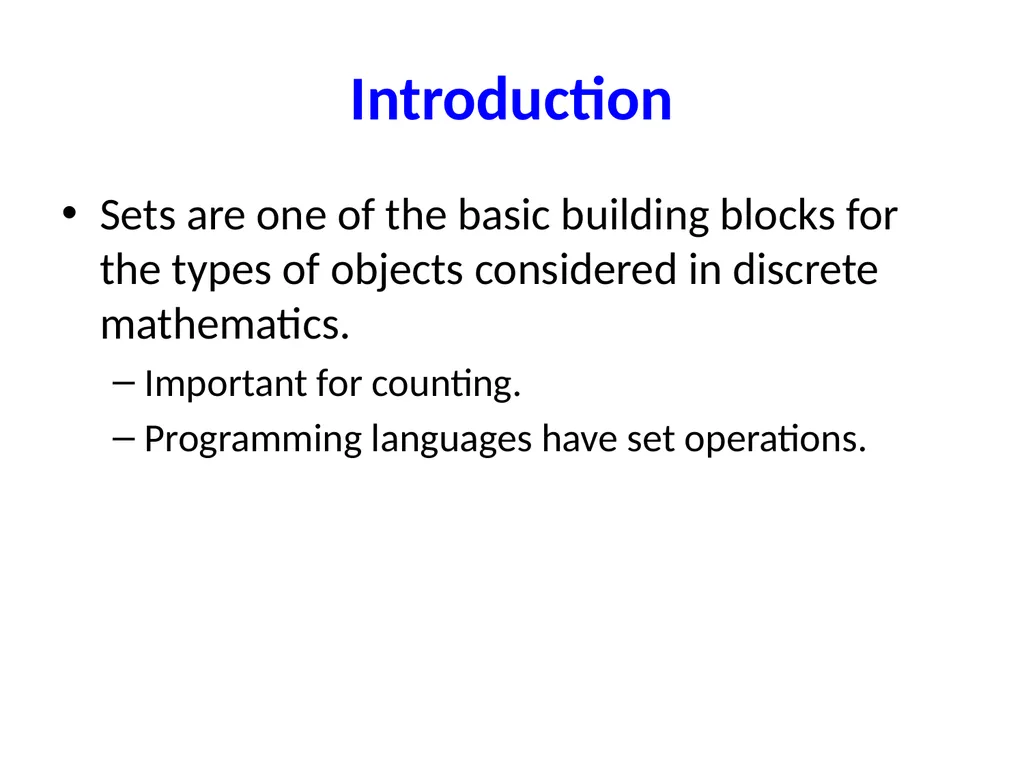 Set Theory – Part I Chapter 3.1, 3.2, 3.3 - slide 2 of 58