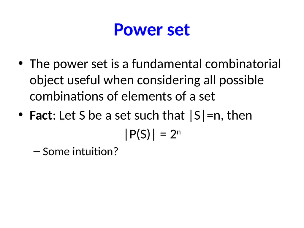 Set Theory – Part I Chapter 3.1, 3.2, 3.3 - slide 23 of 58