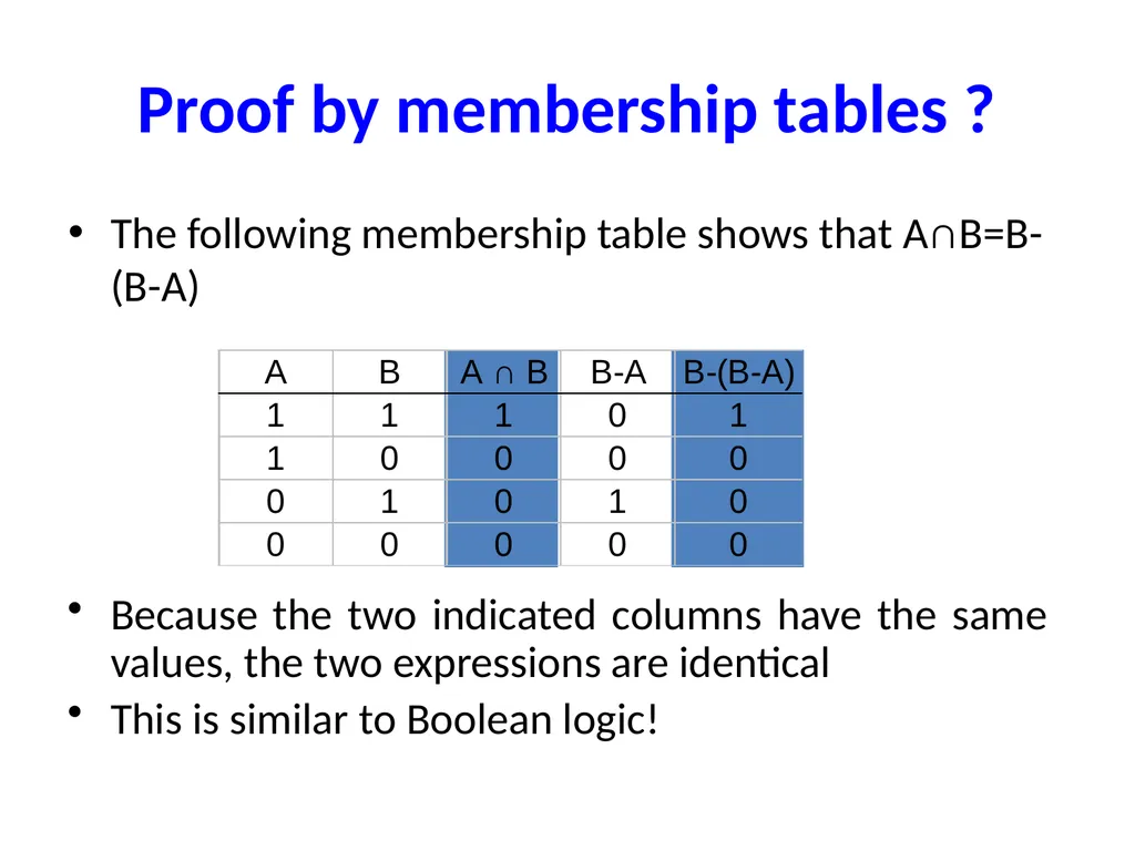 Set Theory – Part I Chapter 3.1, 3.2, 3.3 - slide 52 of 58
