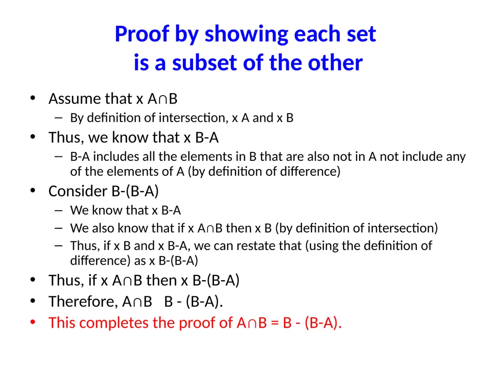 Set Theory – Part I Chapter 3.1, 3.2, 3.3 - slide 54 of 58