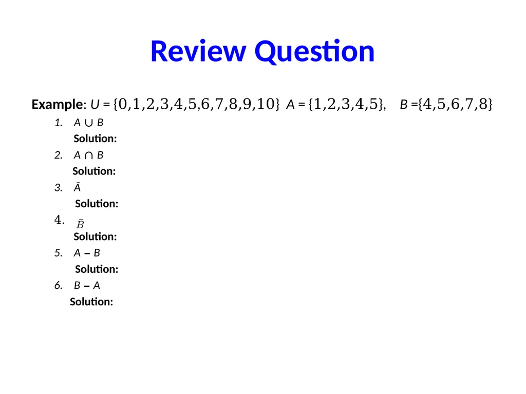 Set Theory – Part I Chapter 3.1, 3.2, 3.3 - slide 32 of 58