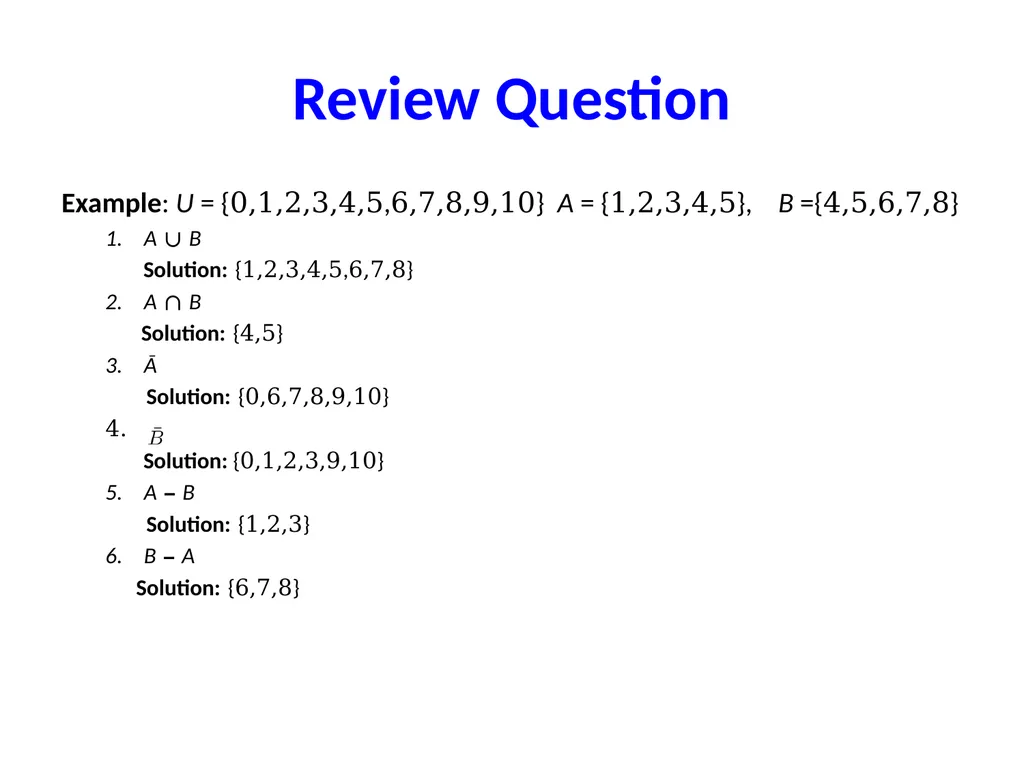 Set Theory – Part I Chapter 3.1, 3.2, 3.3 - slide 33 of 58
