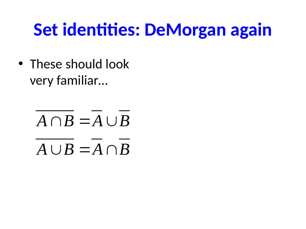 Set Theory – Part I Chapter 3.1, 3.2, 3.3 - slide 45 of 58