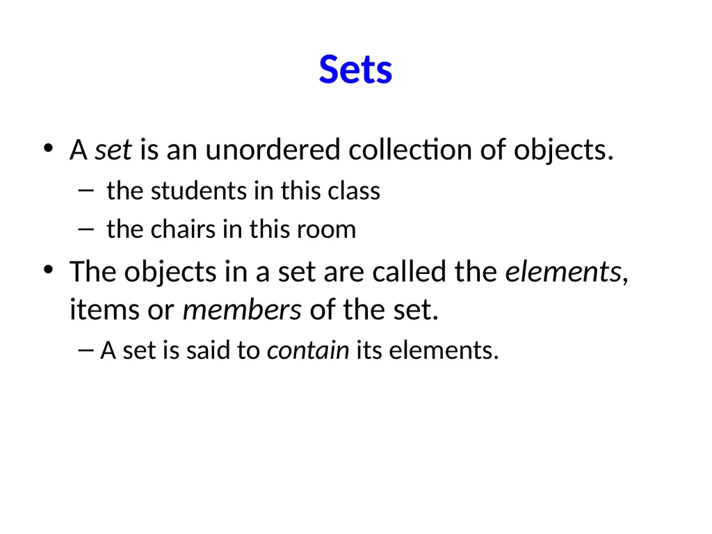 Set Theory – Part I Chapter 3.1, 3.2, 3.3 - slide 4 of 58