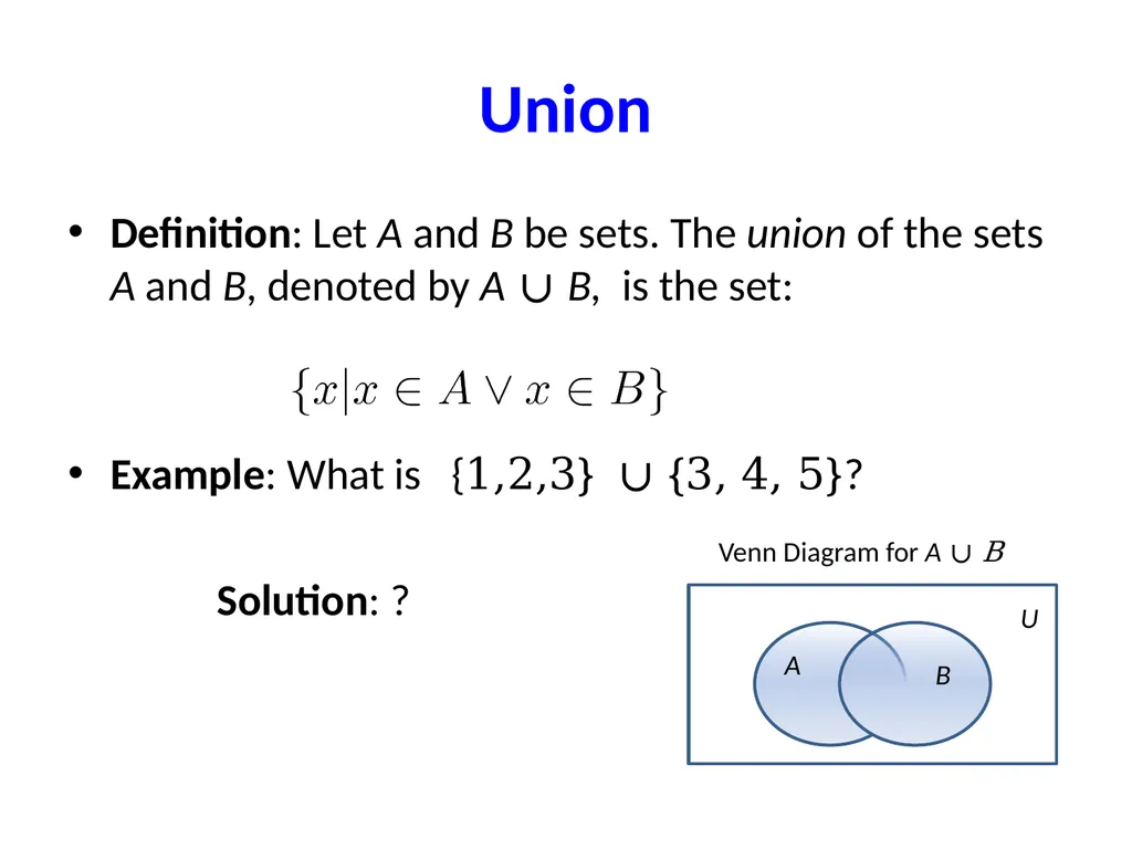 Set Theory – Part I Chapter 3.1, 3.2, 3.3 - slide 29 of 58