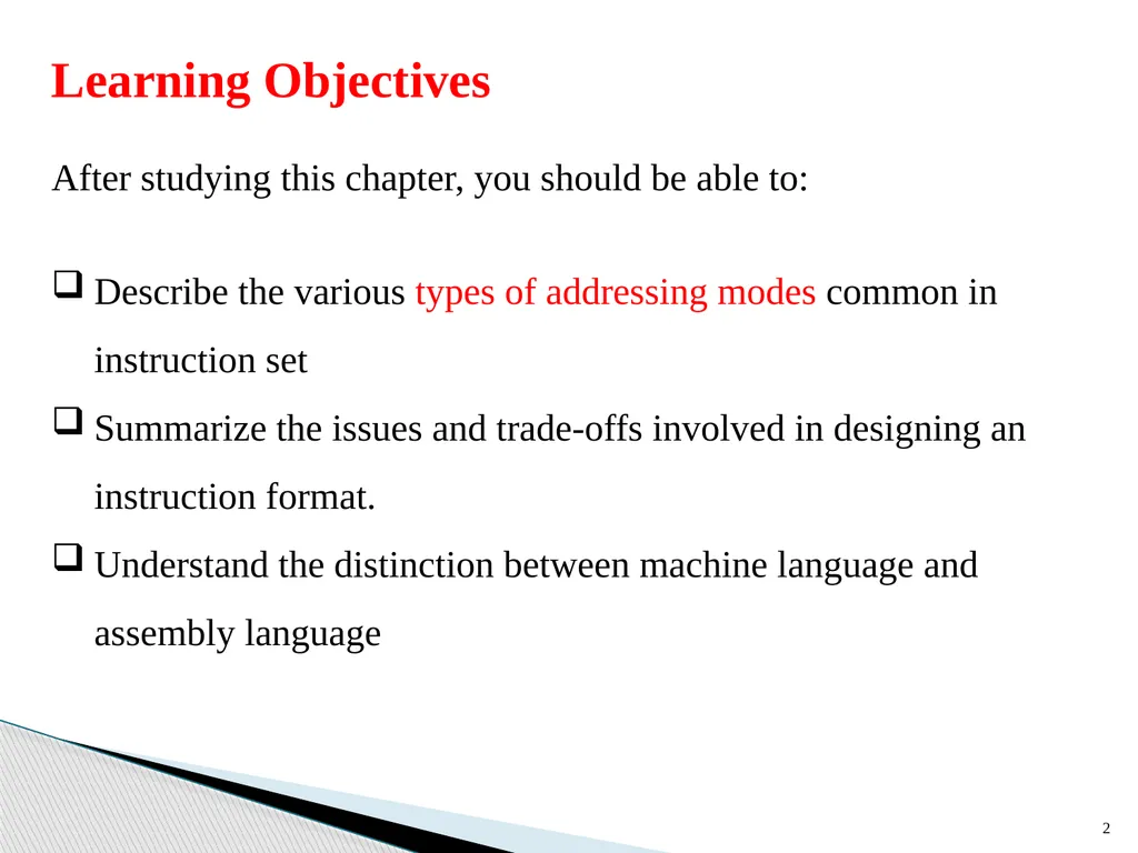 Architecture and Hardware (ITEC582 ) Chapter 13 - slide 2 of 58