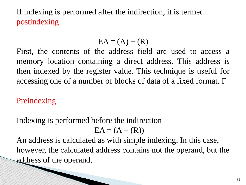 Architecture and Hardware (ITEC582 ) Chapter 13 - slide 31 of 58