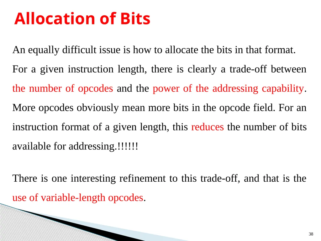 Architecture and Hardware (ITEC582 ) Chapter 13 - slide 38 of 58