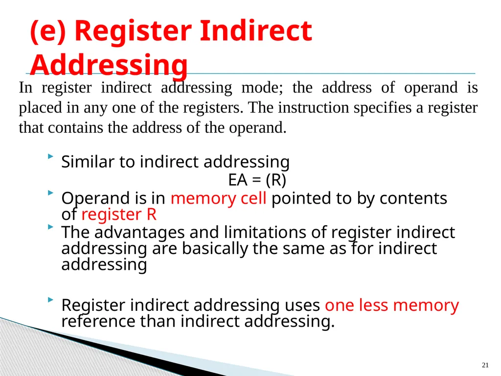 Architecture and Hardware (ITEC582 ) Chapter 13 - slide 21 of 58