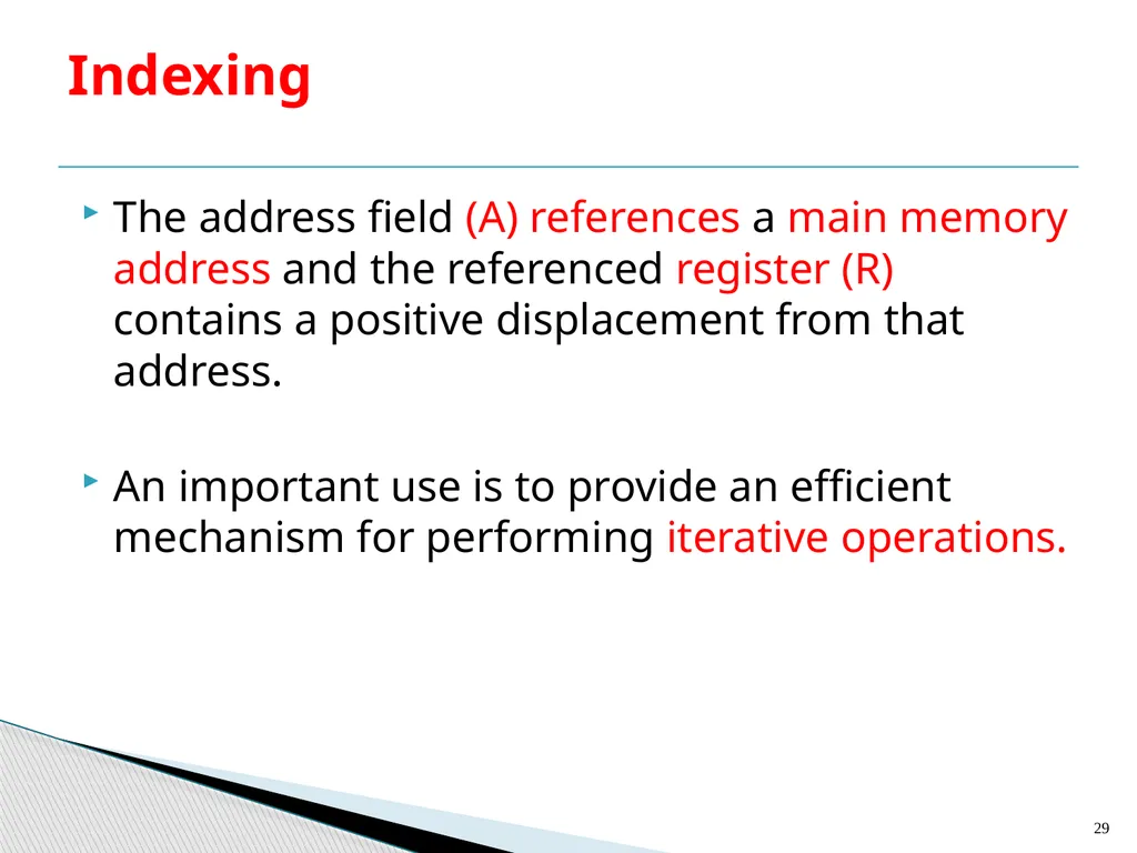 Architecture and Hardware (ITEC582 ) Chapter 13 - slide 29 of 58